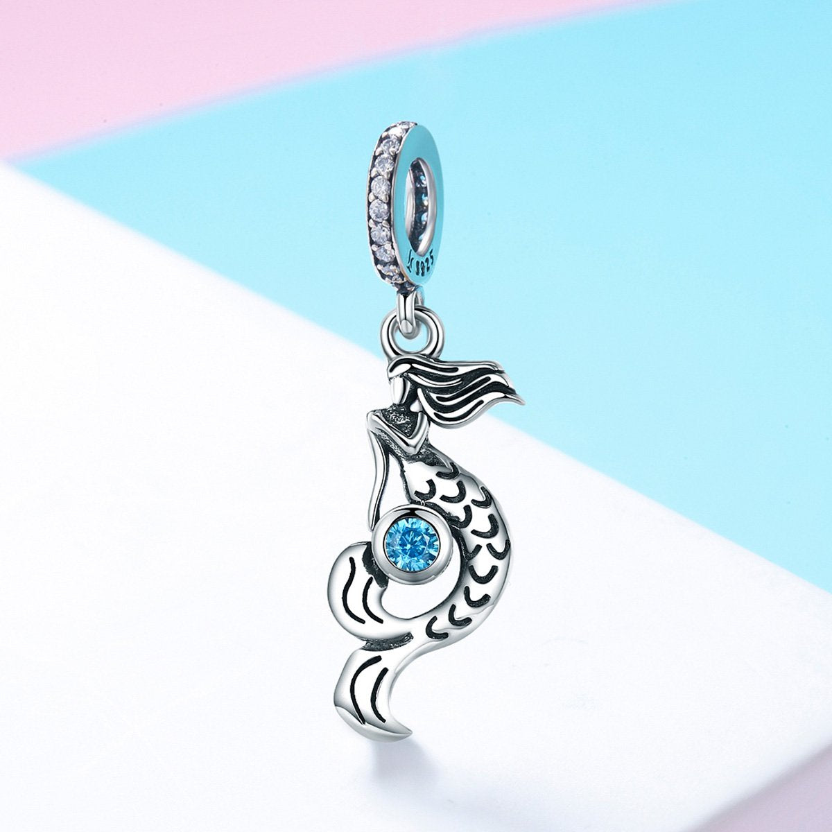 Sterling 925 silver charm the go fishing pendant fits Pandora charm an –