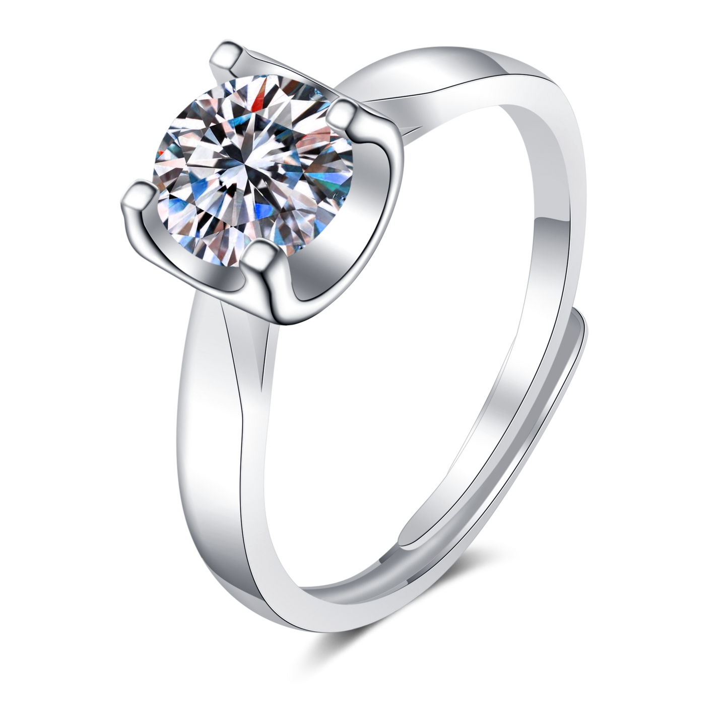 2 CT MOISSANITE Diamond Engagement solitaire Ring, Square, Solid 925 Silver, Elegant Wedding Ring, PT950, Passes Diamond Tester az147 Xaxe.com