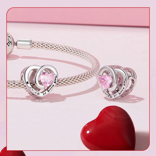 Sterling 925 silver charm the grateful heart charm fits Pandora charm and European charm bracelet