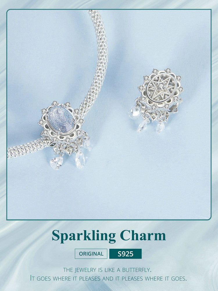 Sterling 925 silver charm the sparkling charm pendant fits Pandora charm and European charm bracelet