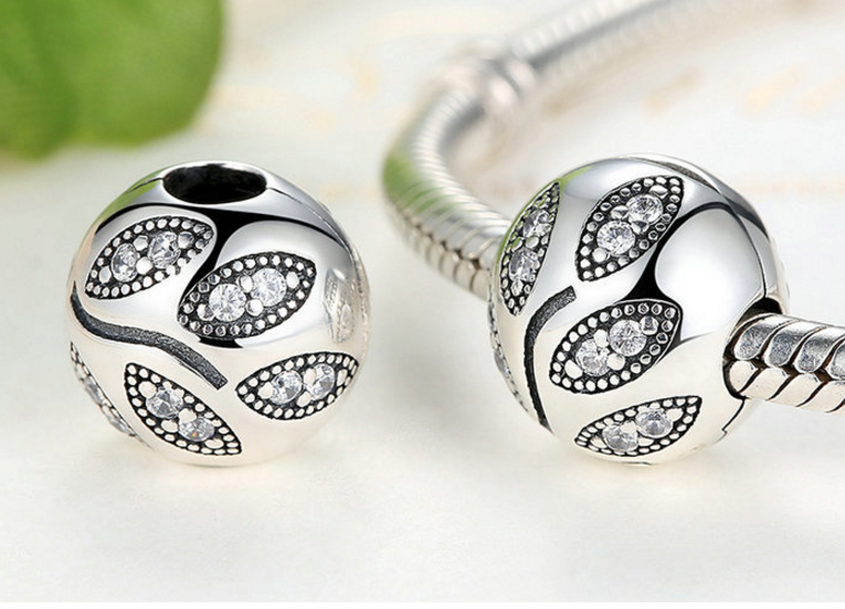 Sterling 925 silver  ball bead fits pandora charm and european bracelet Xaxe.com