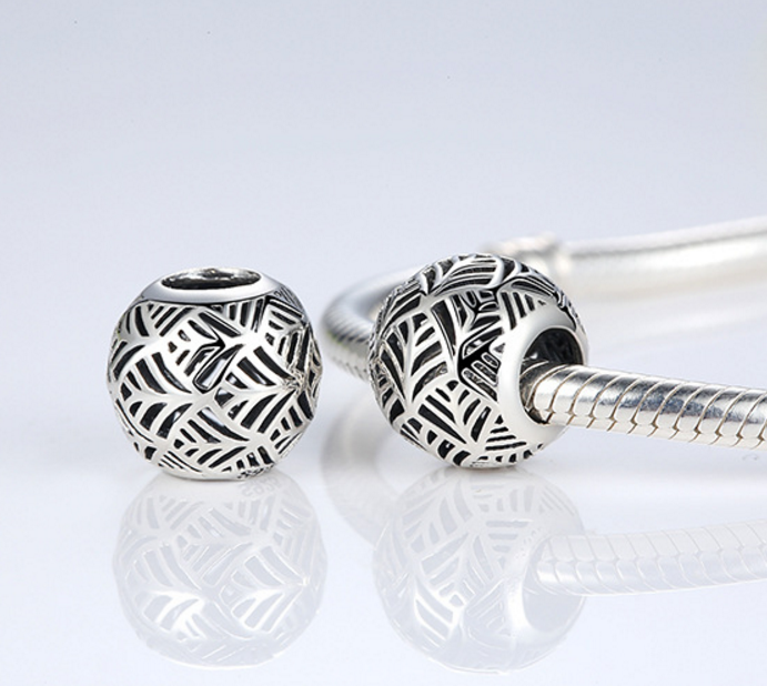 Sterling 925 silver bead hollow fits Pandora Chram and Eurpean bracelet Xaxe.com