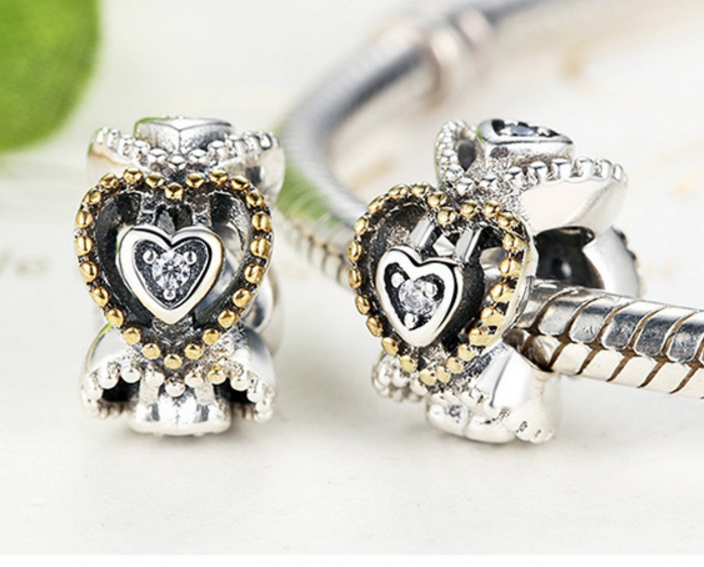 Sterling 925 silver charm Angel love bead pendant fits Pandora charm and European charm bracelet Xaxe.com