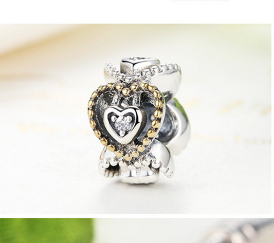 Sterling 925 silver charm Angel love bead pendant fits Pandora charm and European charm bracelet Xaxe.com