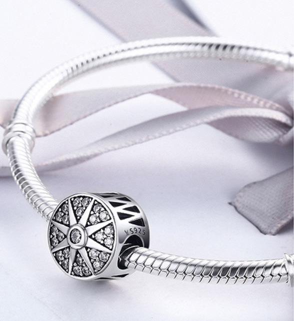 Sterling 925 silver charm apolo bead pendant fits Pandora charm and European charm bracelet Xaxe.com
