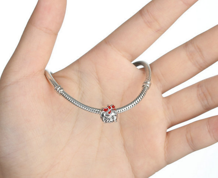 Sterling 925 silver charm cute pig bead pendant fits Pandora charm and European charm bracelet Xaxe.com