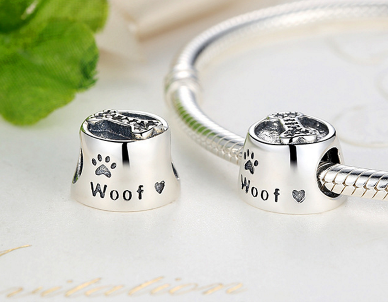 Sterling 925 silver charm dog hourse bead pendant fits European style bracelet Xaxe.com