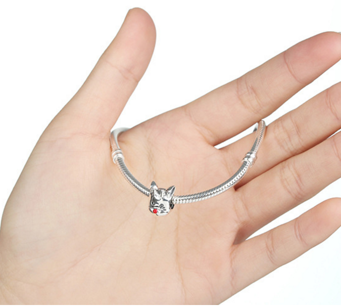 Sterling 925 silver charm moose bead pendant fits Pandora charm and European charm bracelet Xaxe.com