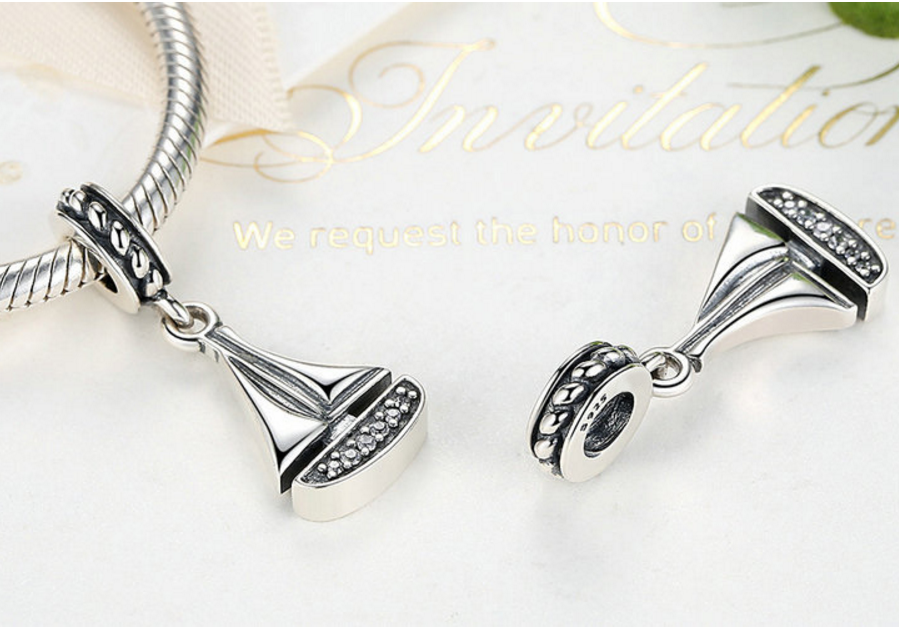 Sterling 925 silver charm sail  bead pendant fits European charm bracelet Xaxe.com