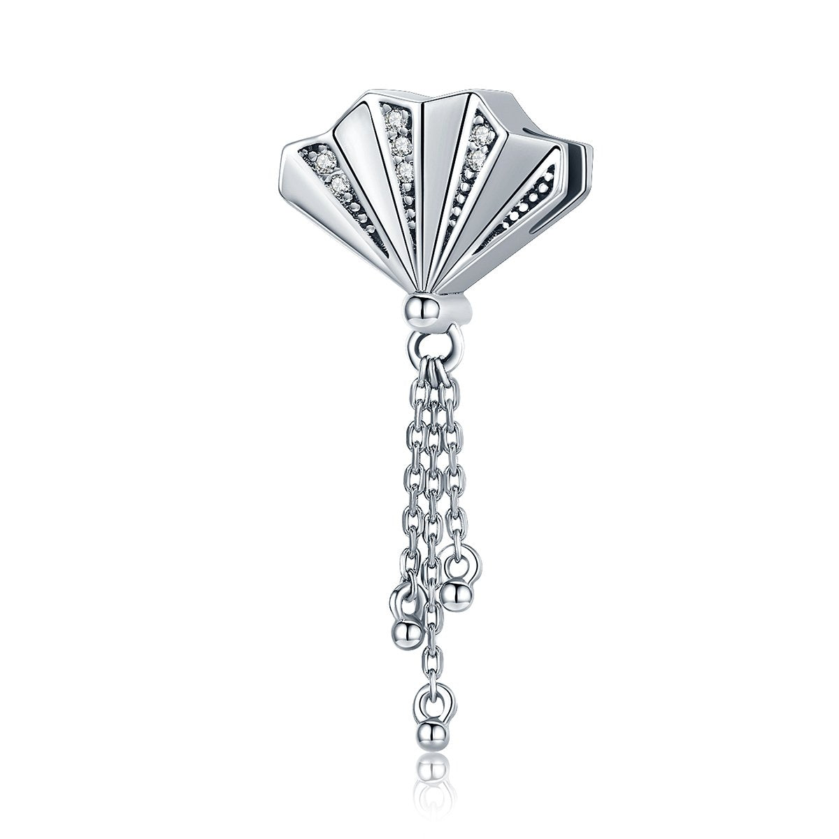 Sterling 925 silver charm the 3D diamond bead pendant fits Pandora charm and European charm bracelet Xaxe.com