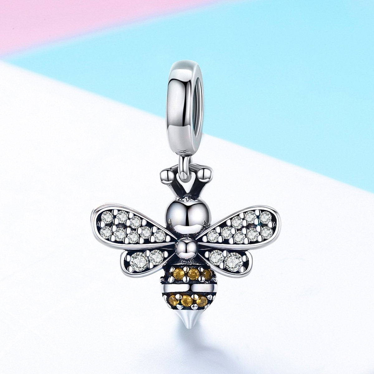 Sterling 925 silver charm the BEE pendant fits Pandora charm and European charm bracelet Xaxe.com