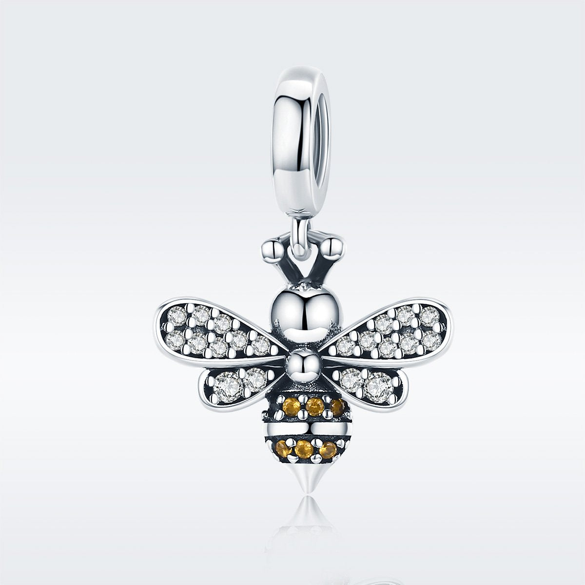 Sterling 925 silver charm the BEE pendant fits Pandora charm and European charm bracelet Xaxe.com