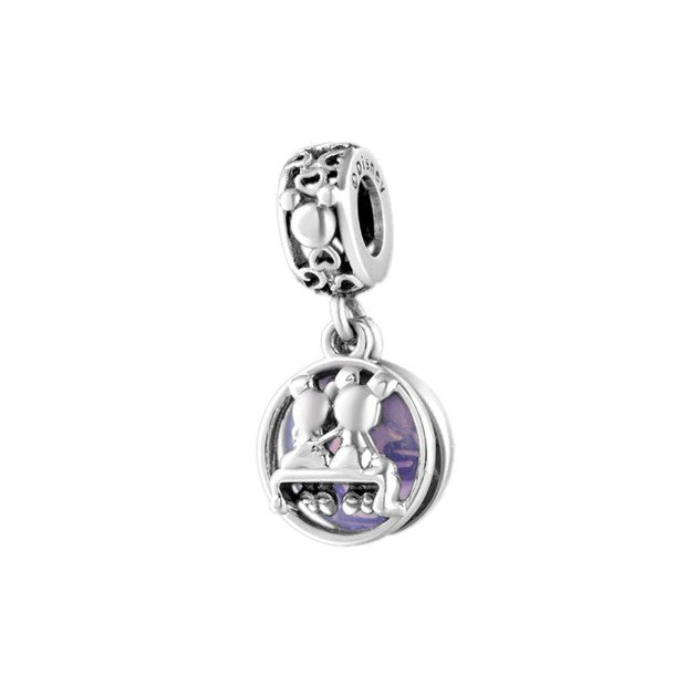 Sterling 925 silver charm the Micky mouse bead pendant fits Pandora charm and European charm bracelet Xaxe.com