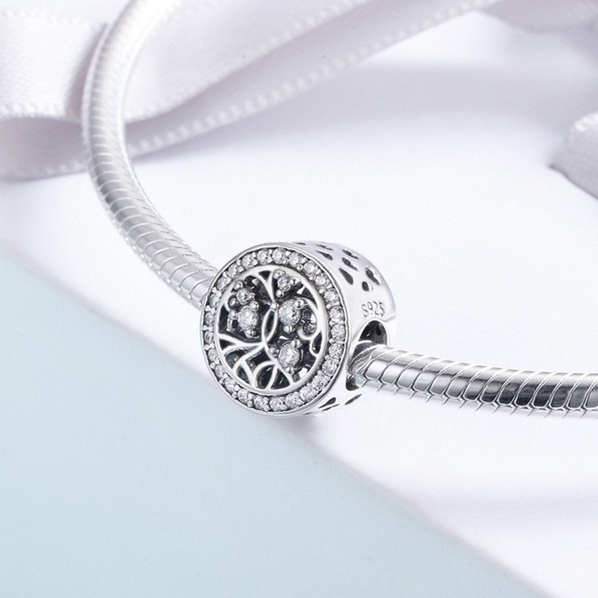 Sterling 925 silver charm the Tree bead pendant fits Pandora charm and European charm bracelet Xaxe.com