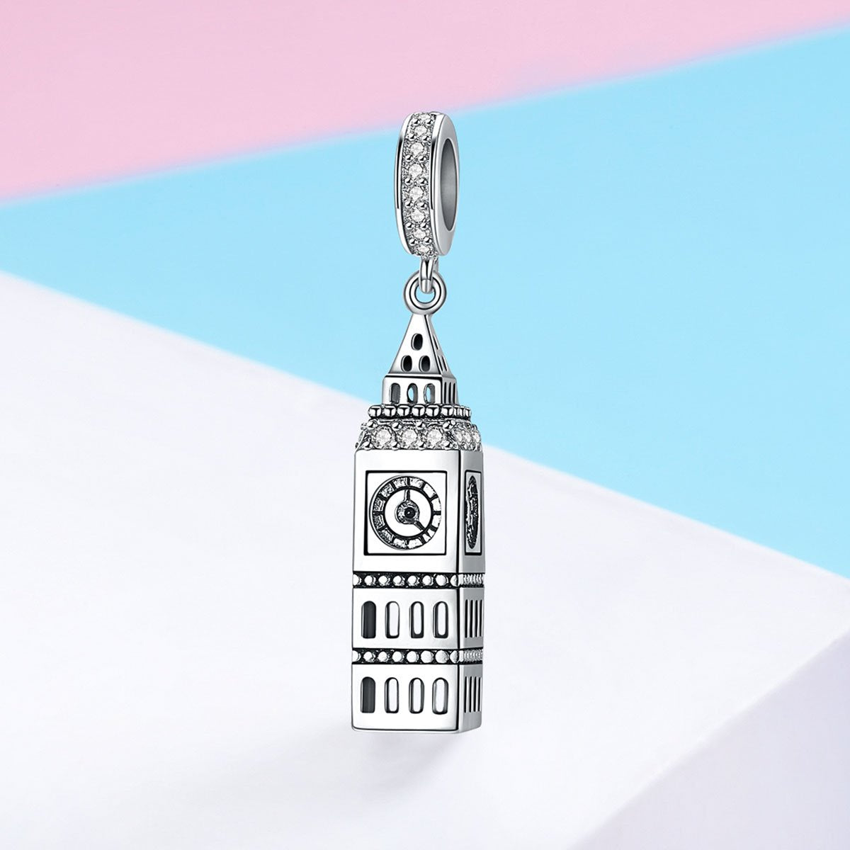 Sterling 925 silver charm the big ben pendant fits Pandora charm and European charm bracelet Xaxe.com