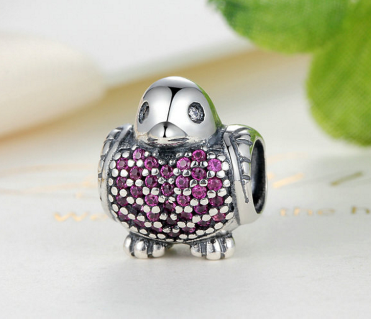 Sterling 925 silver charm the bird bead pendant fits Pandora charm and European charm bracelet Xaxe.com