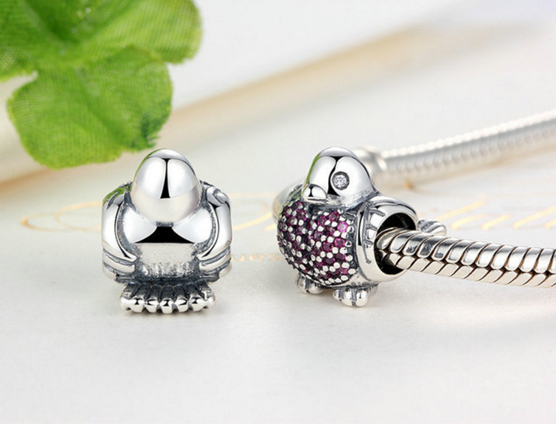 Sterling 925 silver charm the bird bead pendant fits Pandora charm and European charm bracelet Xaxe.com