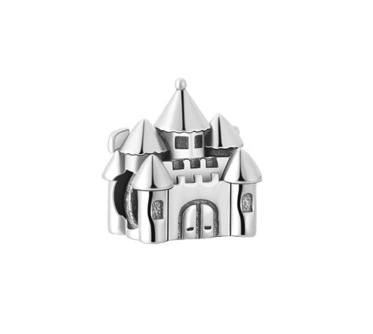 Sterling 925 silver charm the castle pendant fits Pandora charm and European charm bracelet Xaxe.com