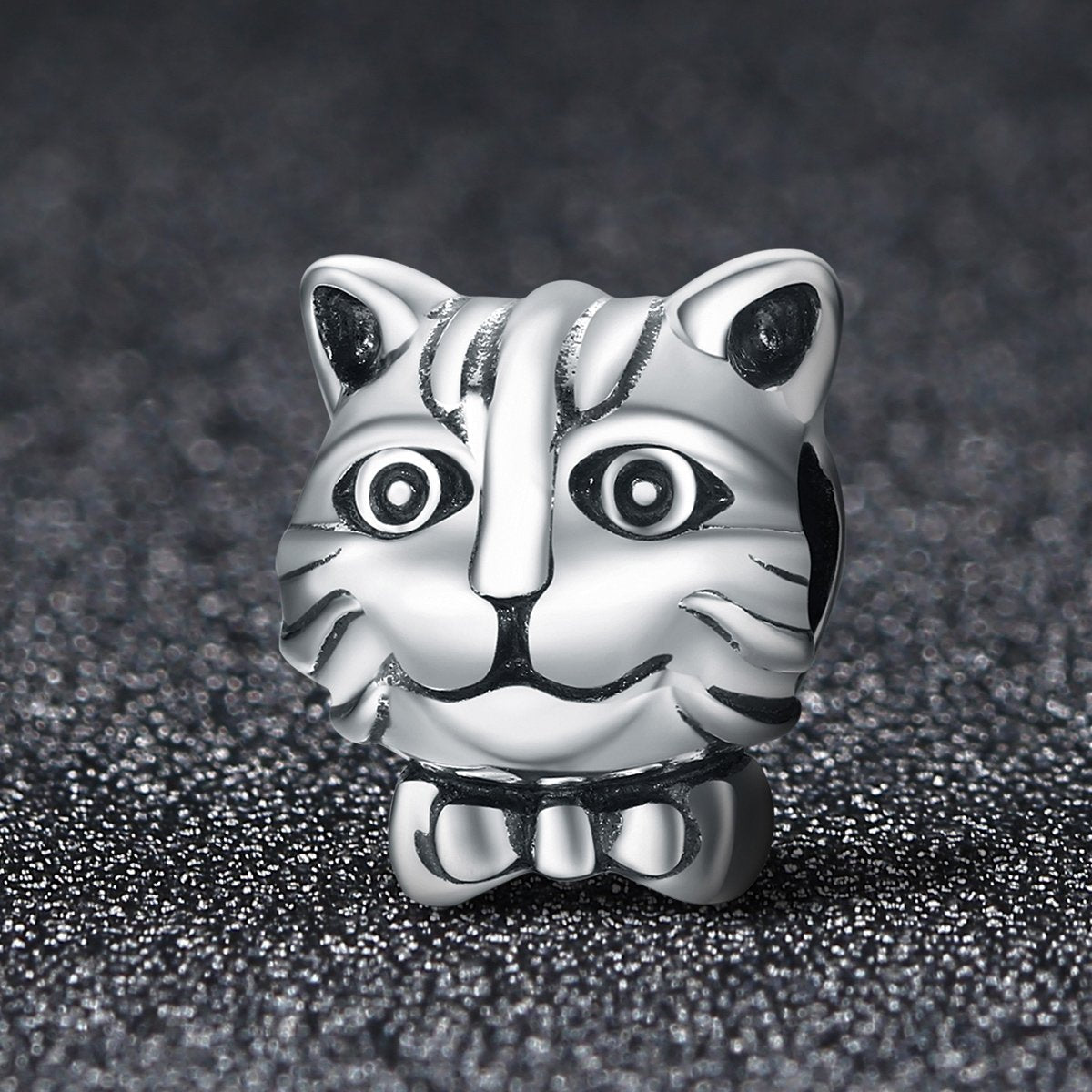 Sterling 925 silver charm the cat/pussy bead pendant fits Pandora charm and European charm bracelet Xaxe.com