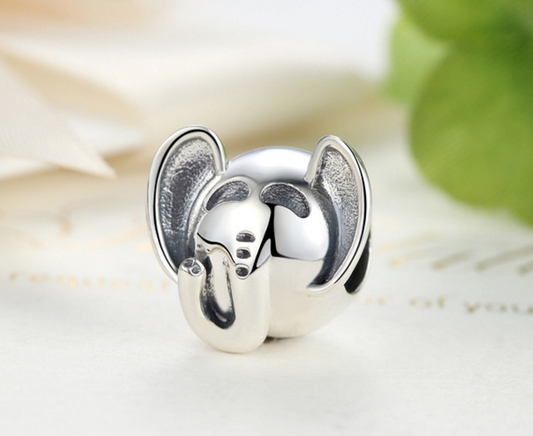 Sterling 925 silver charm the cute elephant bead pendant fits Pandora charm and European charm bracelet Xaxe.com