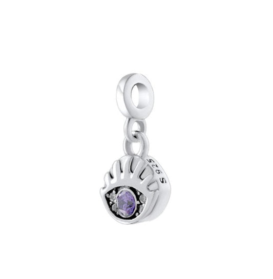 Sterling 925 silver charm the eye bead pendant fits Pandora charm and European charm bracelet Xaxe.com