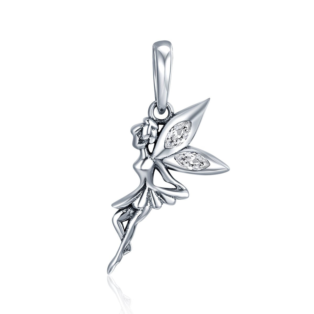 Sterling 925 silver charm the fairy bead pendant fits Pandora charm and European charm bracelet Xaxe.com