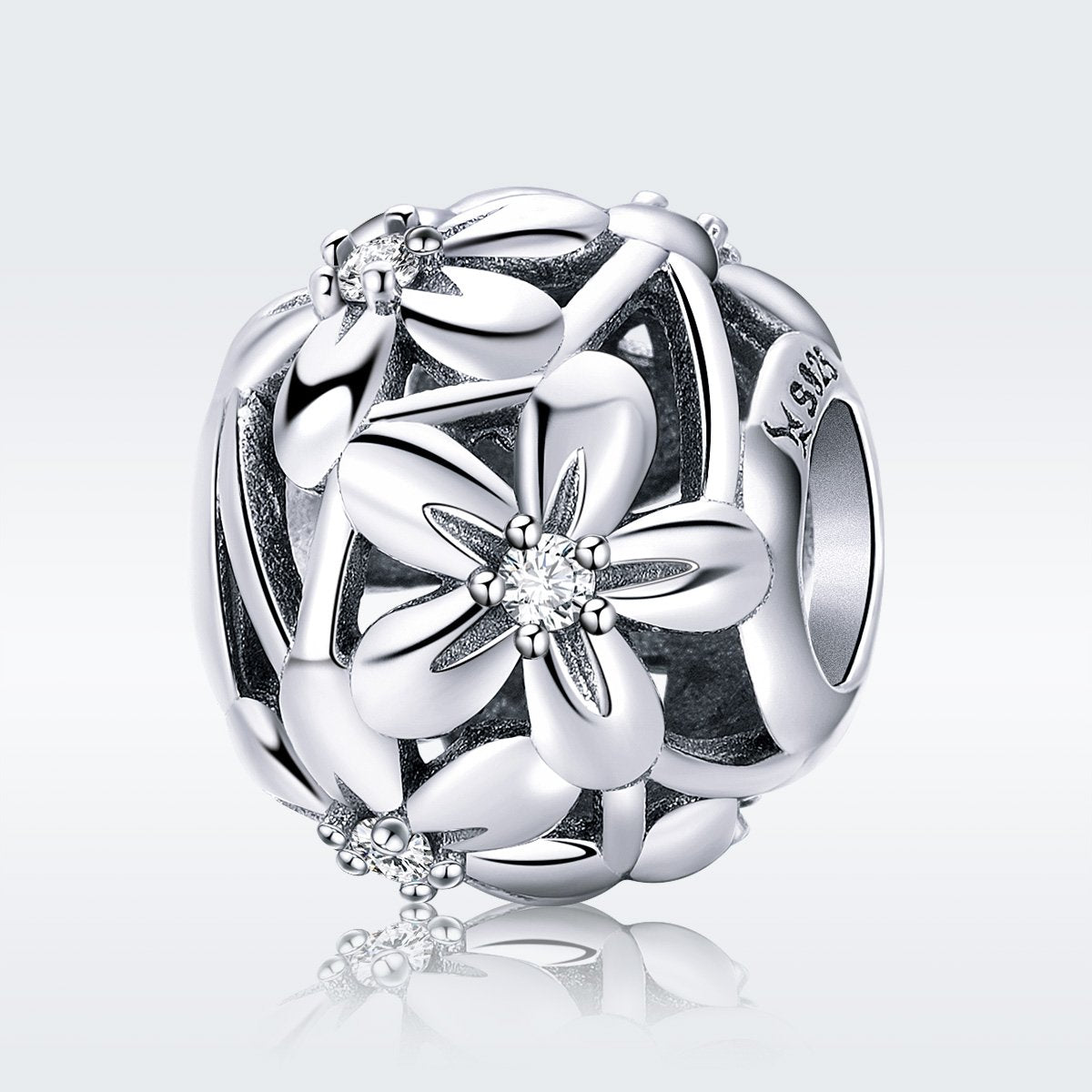 Sterling 925 silver charm the flower planet fits Pandora charm and European charm bracelet Xaxe.com