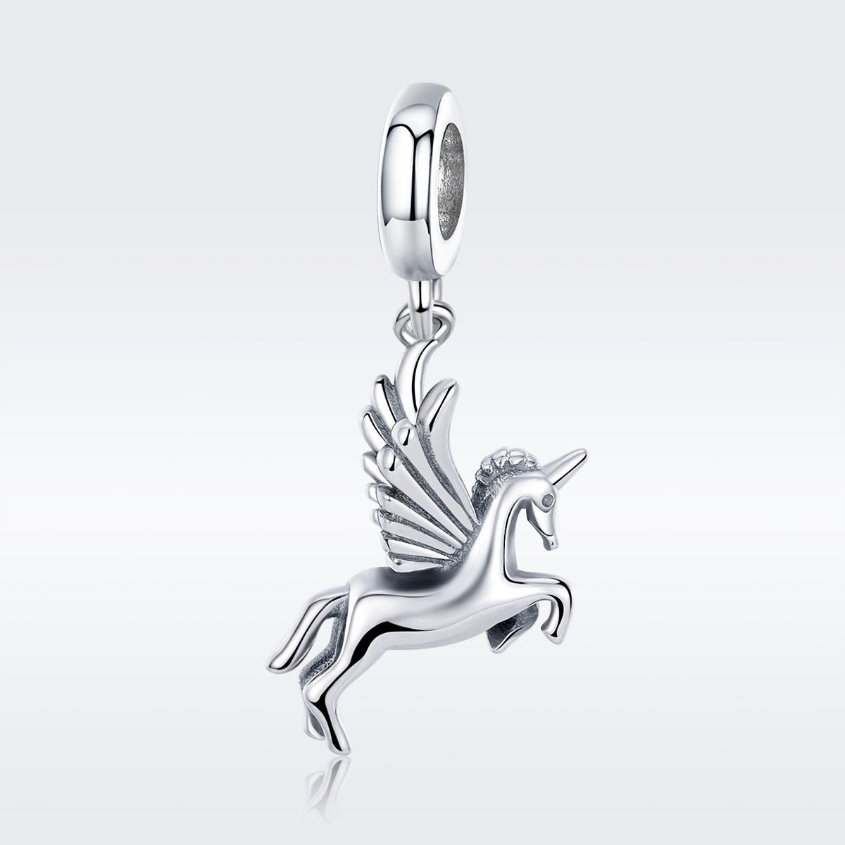 Sterling 925 silver charm the flying horse fits Pandora charm and European charm bracelet Xaxe.com