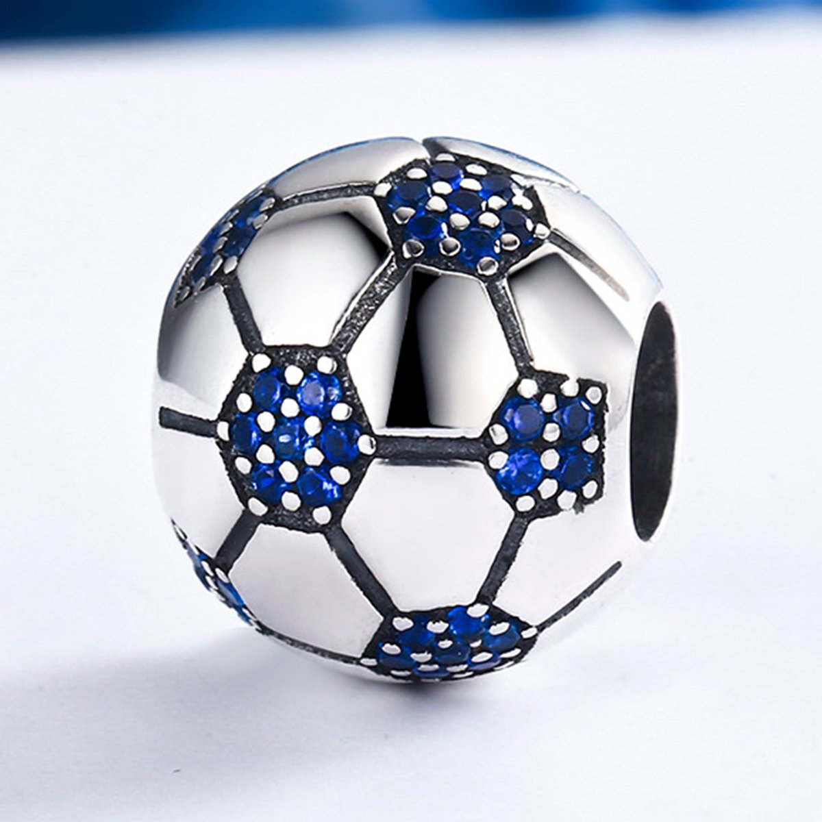 Sterling 925 silver charm the football soccer ball bead pendant fits Pandora charm and European charm bracelet Xaxe.com