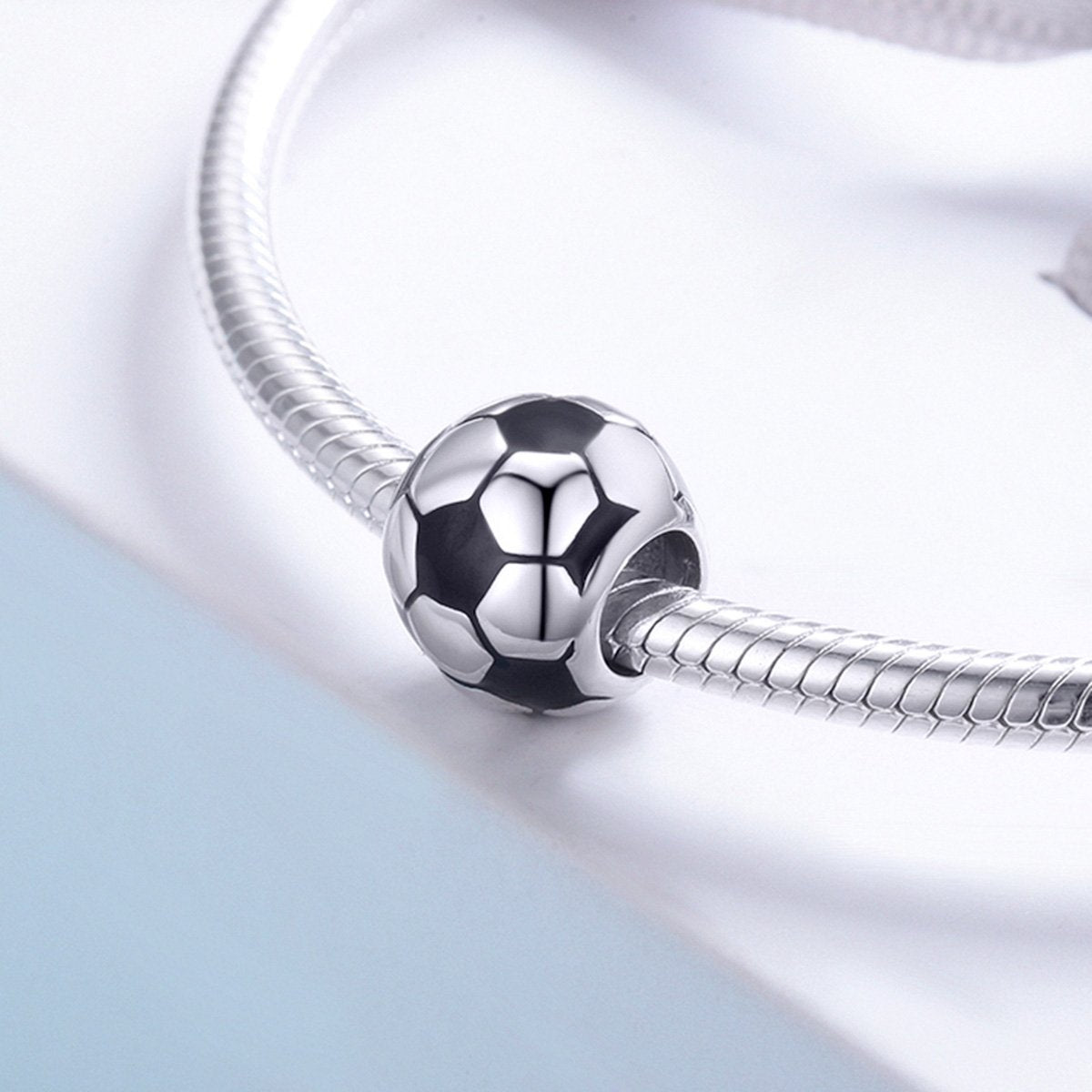 Sterling 925 silver charm the football soccer pendant fits Pandora charm and European charm bracelet Xaxe.com