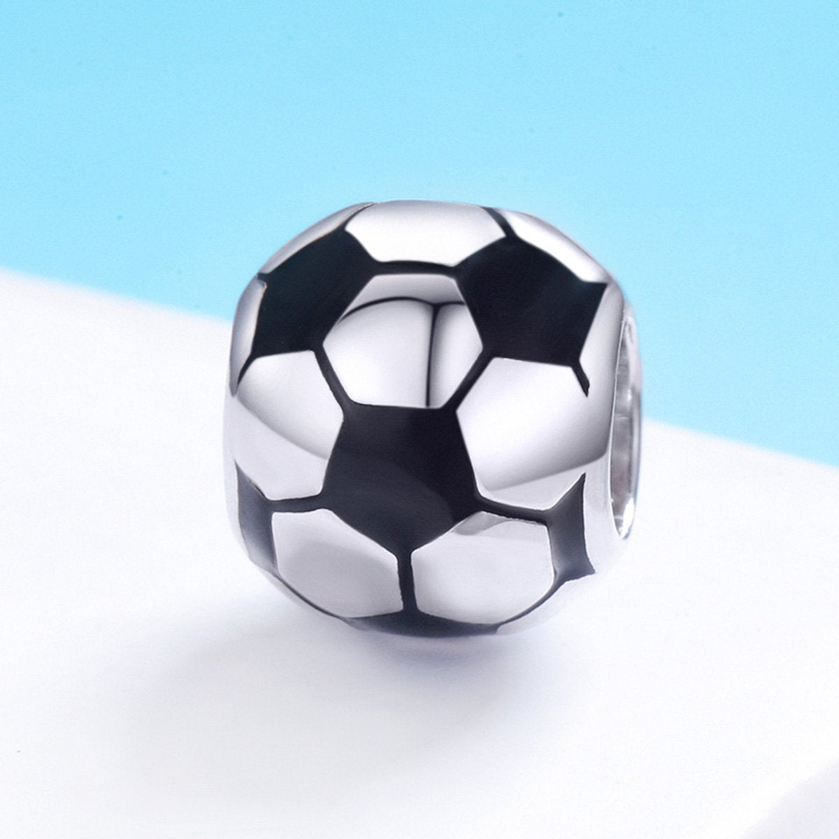 Sterling 925 silver charm the football soccer pendant fits Pandora charm and European charm bracelet Xaxe.com