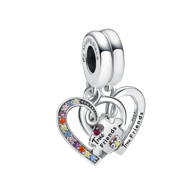 Sterling 925 silver charm the friends bead pendant fits Pandora charm and European charm bracelet Xaxe.com