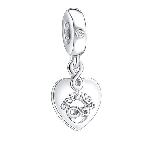 Sterling 925 silver charm the friends love bead pendant fits Pandora charm and European charm bracelet Xaxe.com