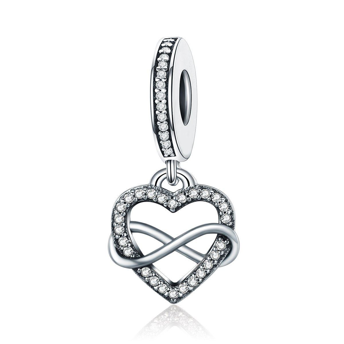 Sterling 925 silver charm the hold love bead pendant fits Pandora charm and European charm bracelet Xaxe.com