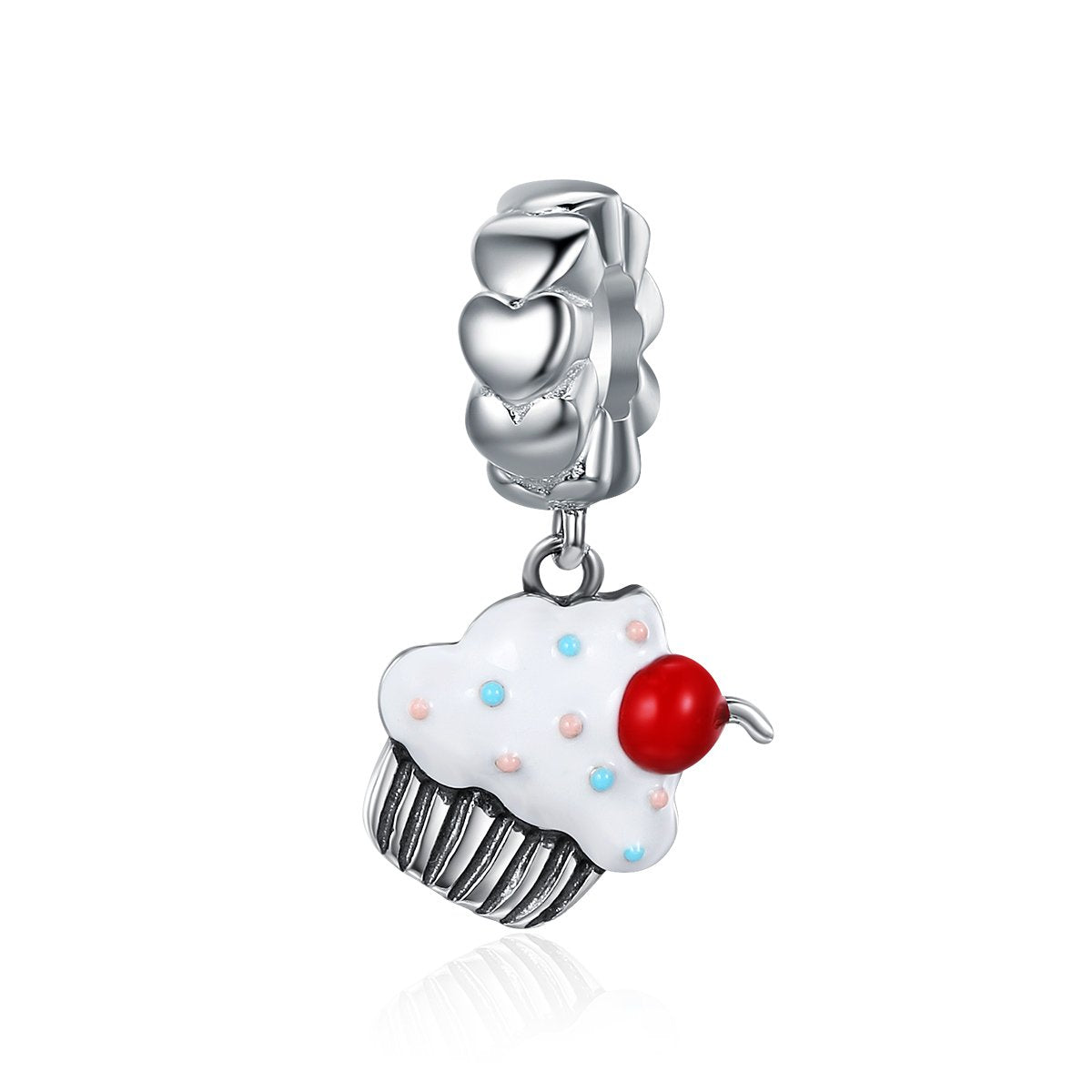 Sterling 925 silver charm the icecream bead pendant fits Pandora charm and European charm bracelet Xaxe.com