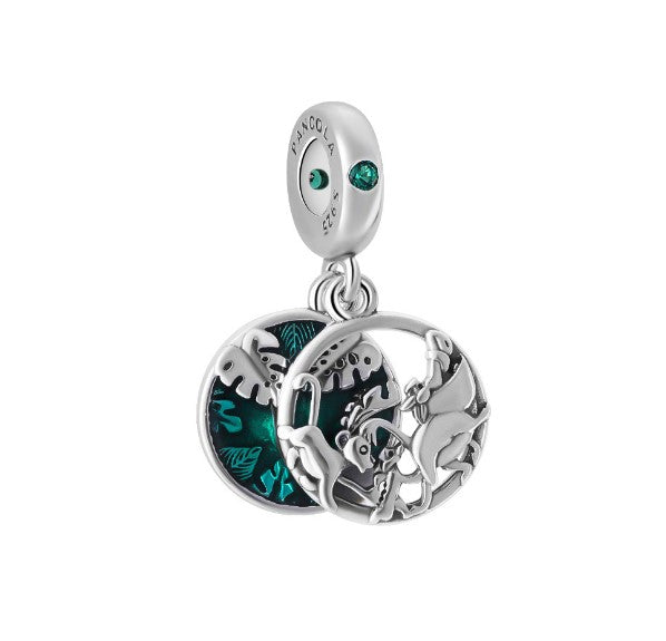 Sterling 925 silver charm the jungle bead pendant fits Pandora charm and European charm bracelet Xaxe.com