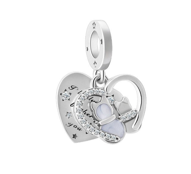 Sterling 925 silver charm the kitty love bead pendant fits Pandora charm and European charm bracelet Xaxe.com