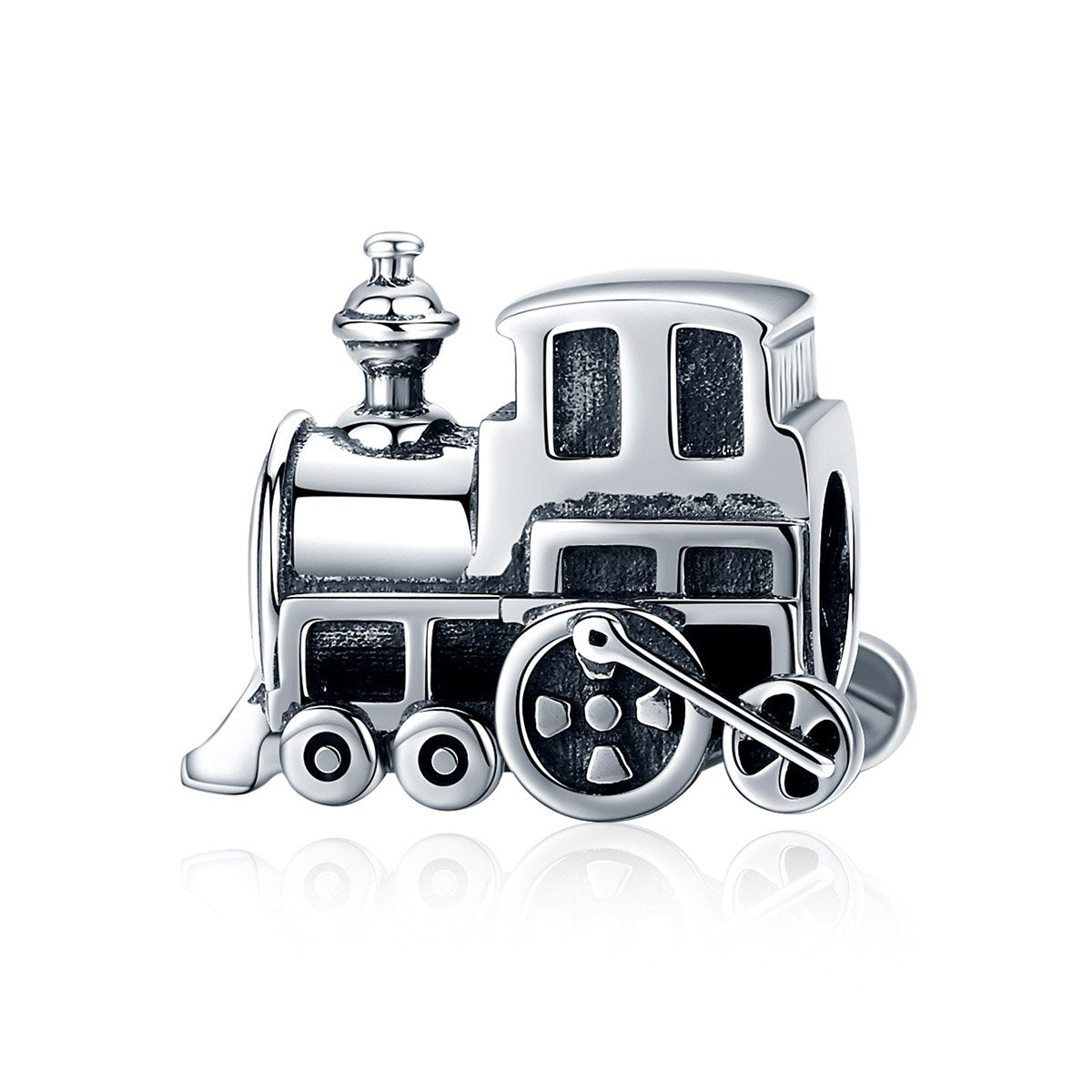 Sterling 925 silver charm the locomotive bead pendant fits Pandora charm and European charm bracelet Xaxe.com