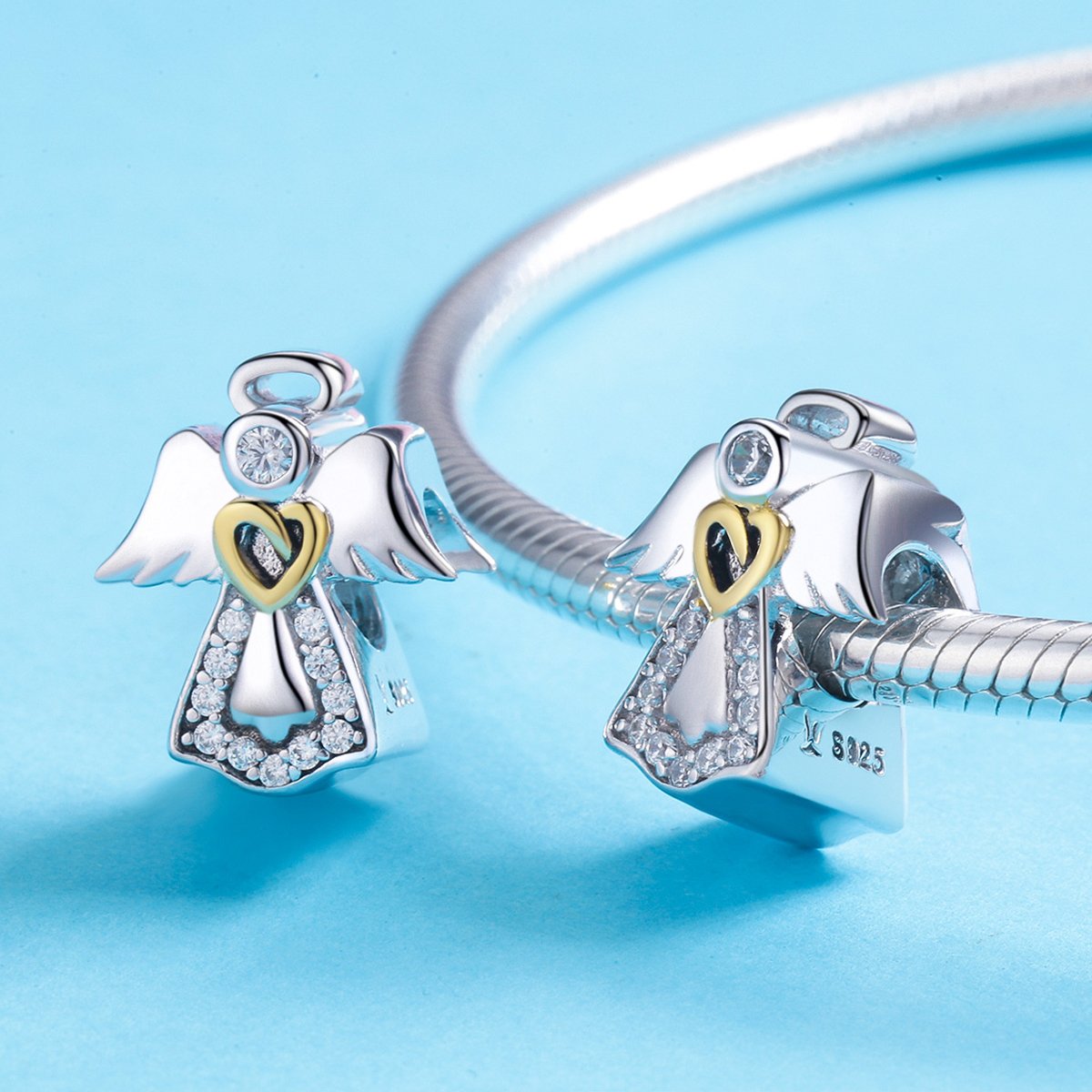 Sterling 925 silver charm the love angel fits Pandora charm and European charm bracelet Xaxe.com