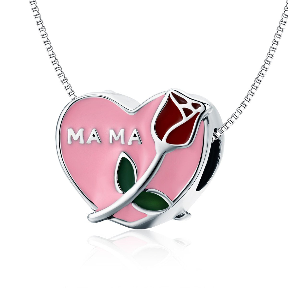 Sterling 925 silver charm the mama rose pendant fits Pandora charm and European charm bracelet Xaxe.com