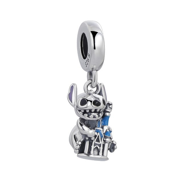 Sterling 925 silver charm the monster dog bead pendant fits Pandora charm and European charm bracelet Xaxe.com