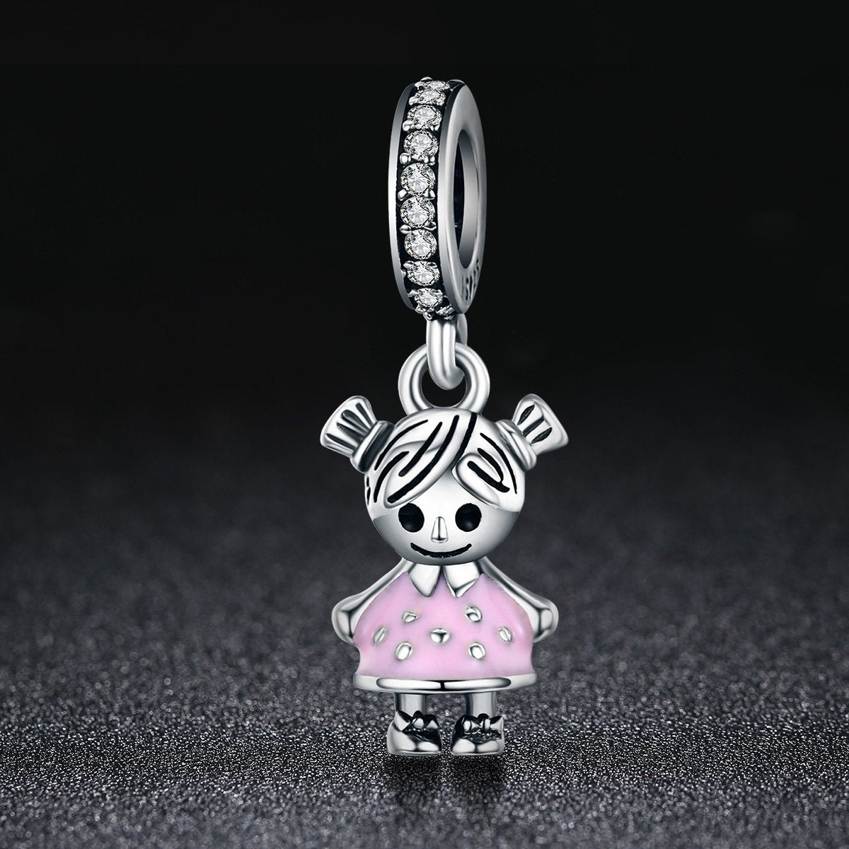 Sterling 925 silver charm the my girl bead pendant fits Pandora charm and European charm bracelet Xaxe.com