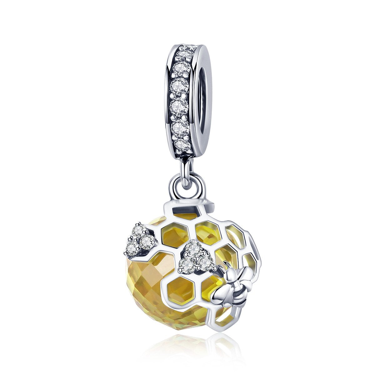 Sterling 925 silver charm the nest n honey pendant fits Pandora charm and European charm bracelet Xaxe.com