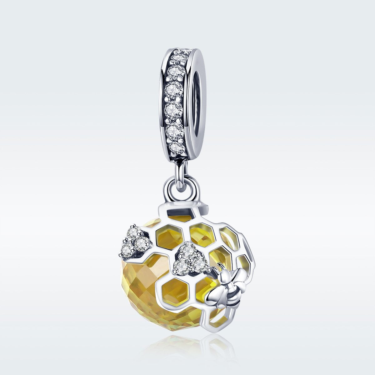 Sterling 925 silver charm the nest n honey pendant fits Pandora charm and European charm bracelet Xaxe.com