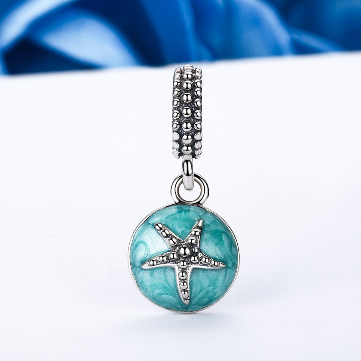 Sterling 925 silver charm the ocean starfish bead pendant fits Pandora charm and European charm bracelet Xaxe.com