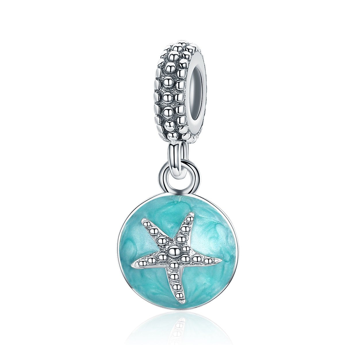 Sterling 925 silver charm the ocean starfish bead pendant fits Pandora charm and European charm bracelet Xaxe.com