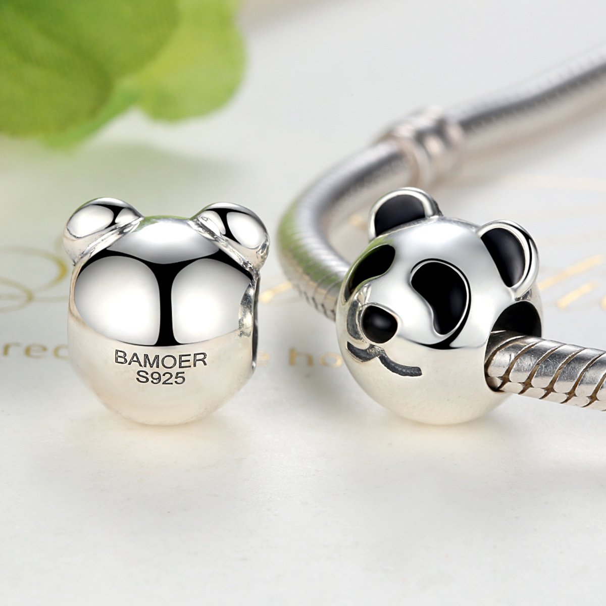 Sterling 925 silver charm the panda bead pendant fits Pandora charm and European charm bracelet Xaxe.com