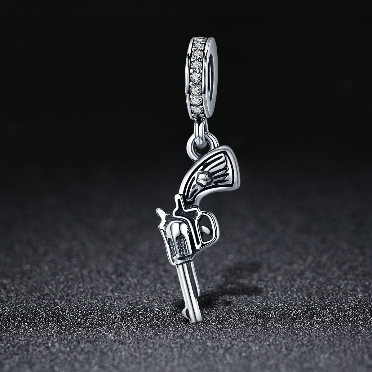 Sterling 925 silver charm the pistol bead pendant fits Pandora charm and European charm bracelet Xaxe.com