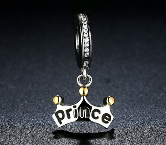 Sterling 925 silver charm the prince bead pendant fits Pandora charm and European charm bracelet Xaxe.com