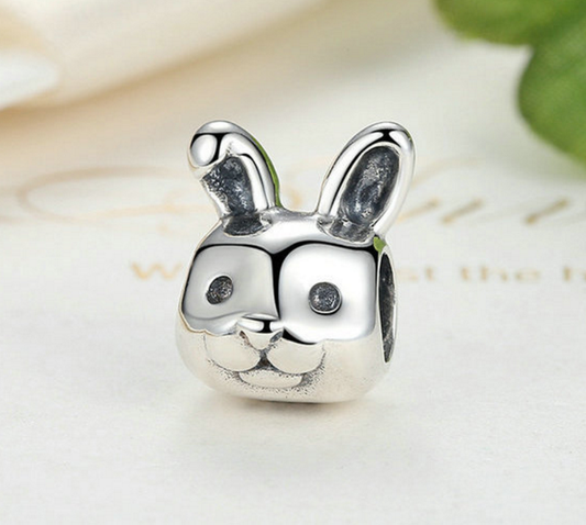 Sterling 925 silver charm the rabbit bead pendant fits Pandora charm and European charm bracelet Xaxe.com